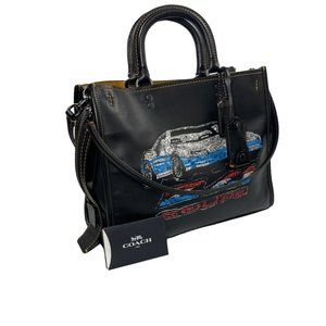 COACH ROGUE 20315 Sequin Car Coupe Black Multicolor Tote